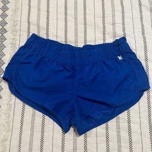 Women's Hurley Blue Athletic Shorts